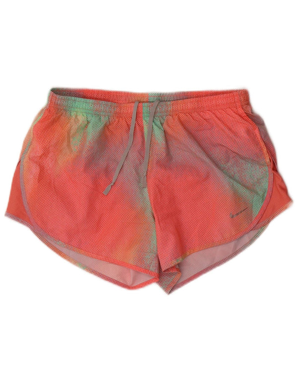 Nike Damen Dri Fit Sport Shorts UK 10 Small Mehrfarbig Tie Dye