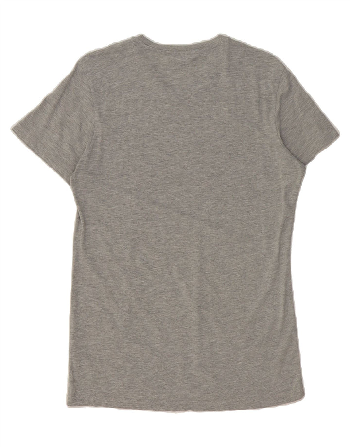 TRUSSARDI Womens Graphic T-Shirt Top UK 16 Large Grey Polyester Vintage Trussardi and Second-Hand Trussardi from Messina Hembry 