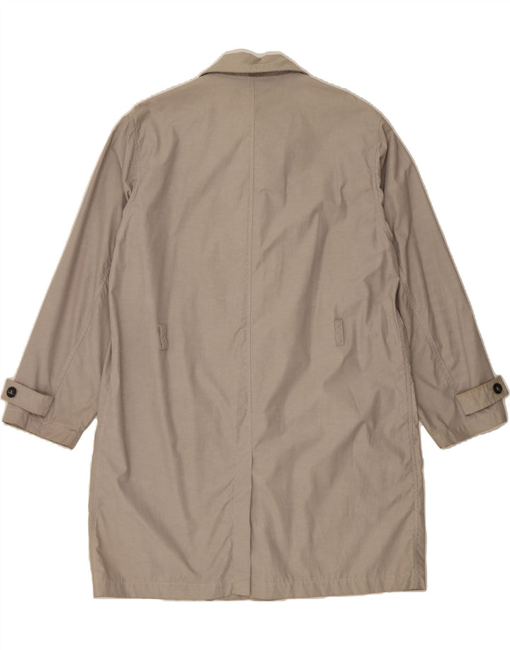 TRUSSARDI JEANS Mens Overcoat IT 50 Large Grey Vintage Trussardi Jeans and Second-Hand Trussardi Jeans from Messina Hembry 