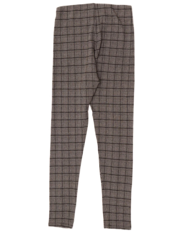 Leggings Zara da donna a quadri grigi medi