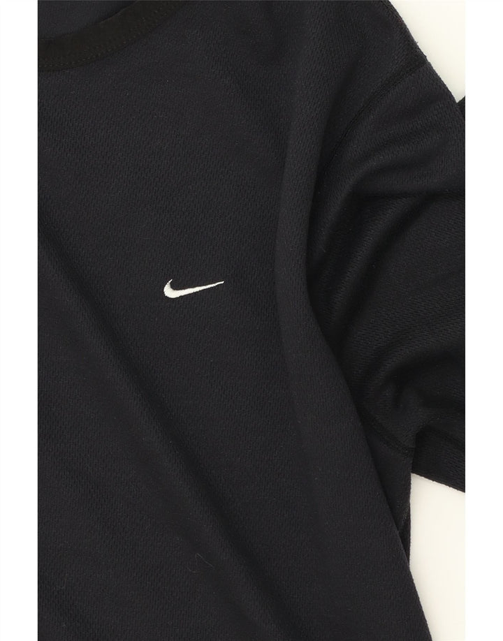 NIKE Boys Top Long Sleeve 13-14 Years Black Vintage Nike and Second-Hand Nike from Messina Hembry 