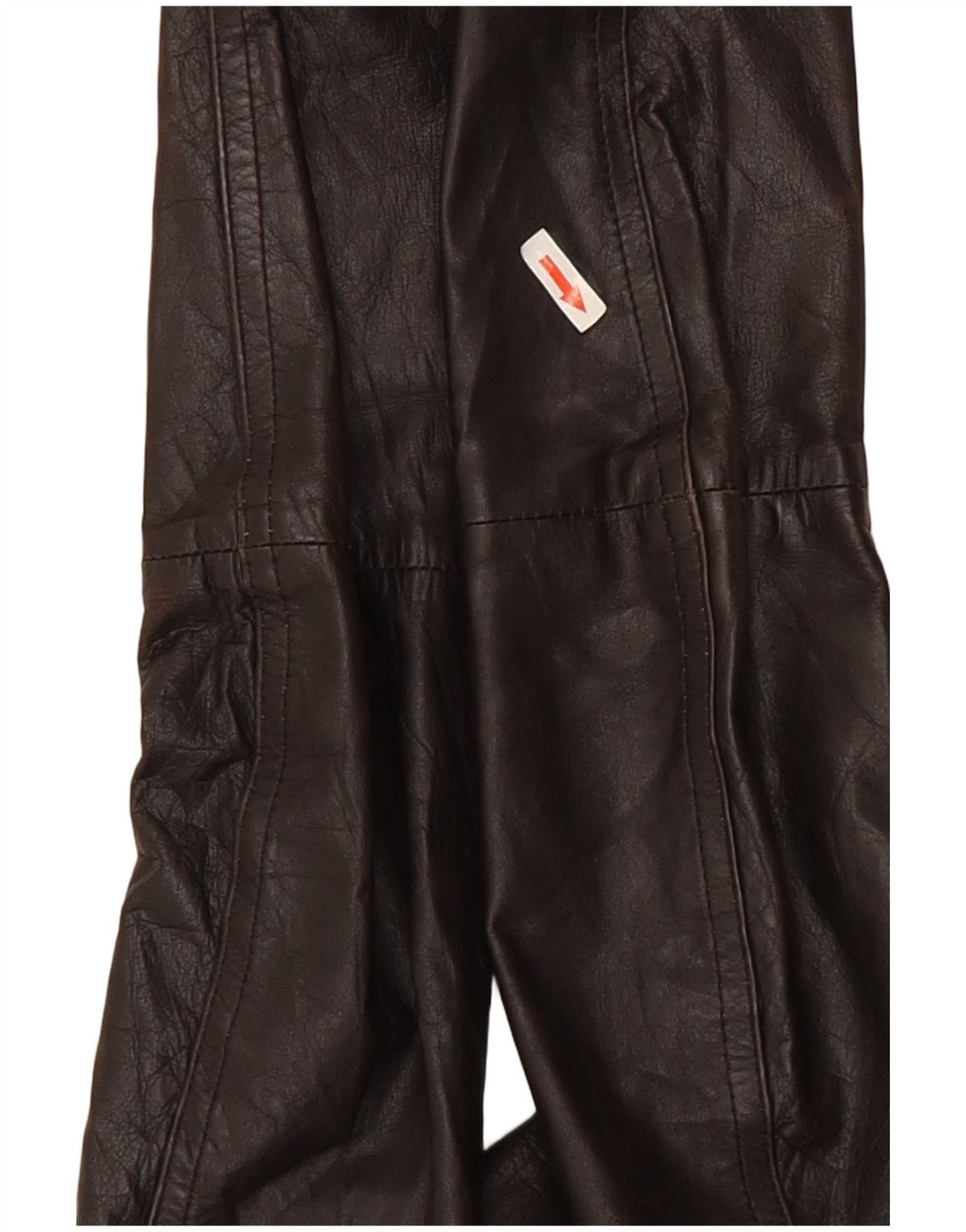 Jaqueta de couro feminina Bershka UK 12 marrom médio