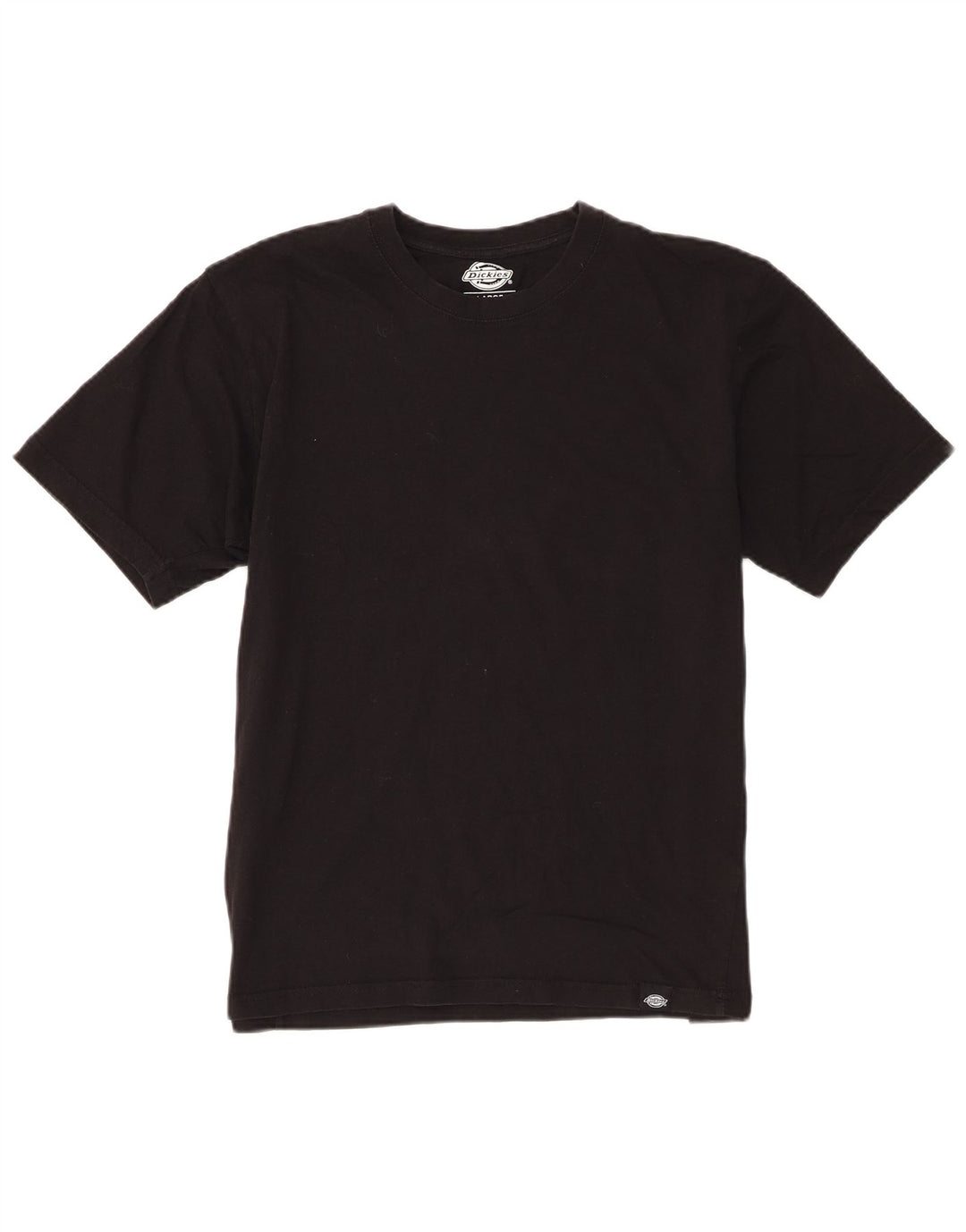 Dickies Mens T-Shirt Top Large Black Cotton