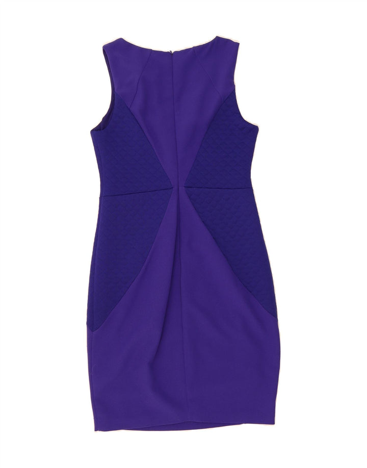 COAST Womens Sleeveless Sheath Dress UK 12 Medium Purple Polyester Vintage Coast and Second-Hand Coast from Messina Hembry 
