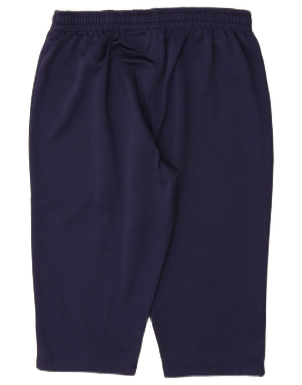 Kappa Mens Sambenedettese Graphic Bermuda Sport Shorts Large Navy Blue