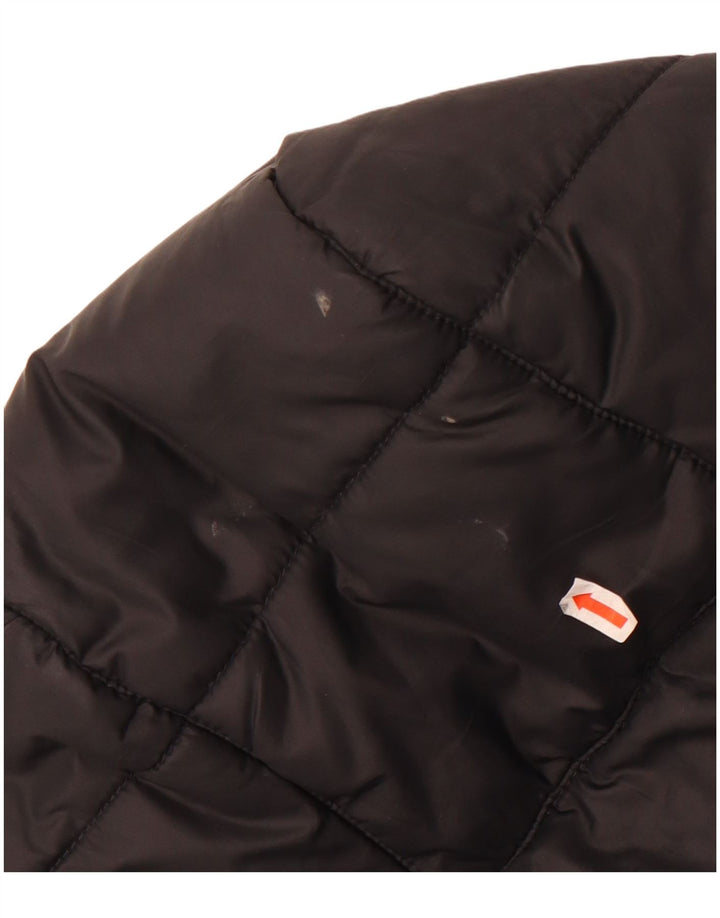 Nike Veste matelassée à capuche pour femme UK 10 Small Noir Polyester