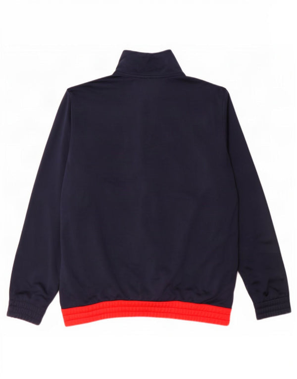 Giacca da ginnastica grafica da ragazzo Adidas 13-14 anni Blu navy Colourblock