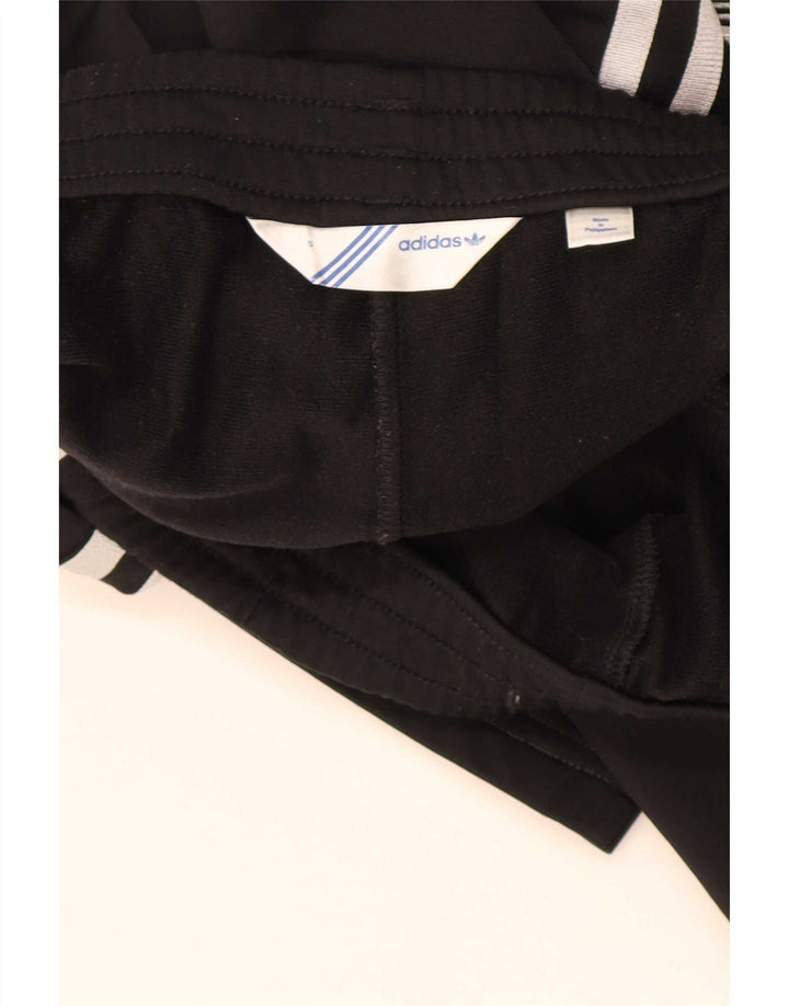Adidas Damen Trainingshose UK 10 Small Schwarz Polyester