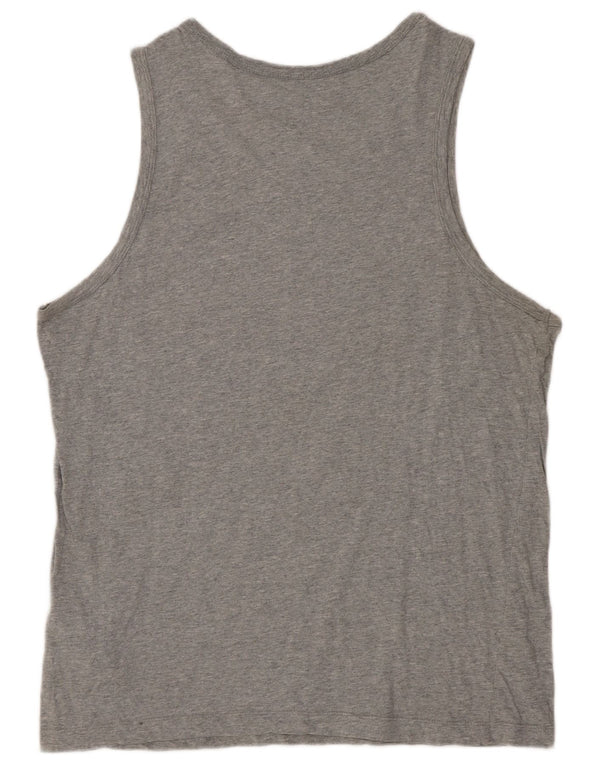 Nike Mens Regular Fit Graphic T-Shirt Top Medium Grey Cotton Sports