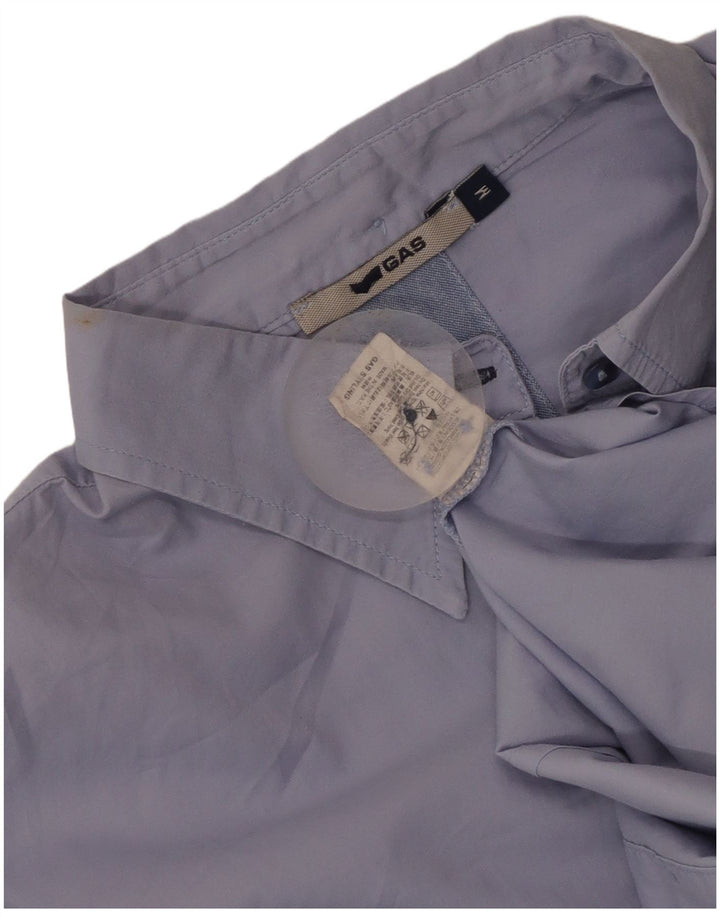 Camicia da donna Gas UK 14 cotone blu medio