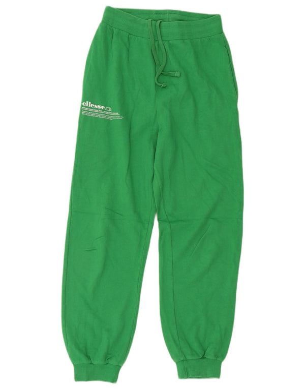 Ellesse Pantalon de survêtement graphique pour homme Joggers 2XS Vert Coton