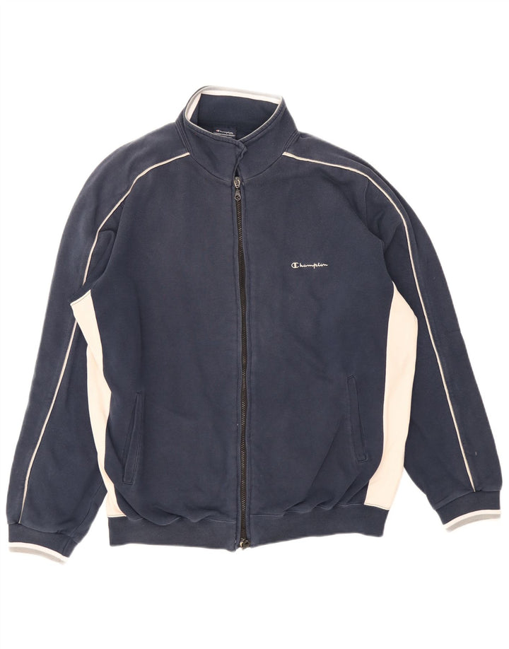 Champion Herren-Trainingsanzug-Oberteil, XL, Marineblau, Farbblock