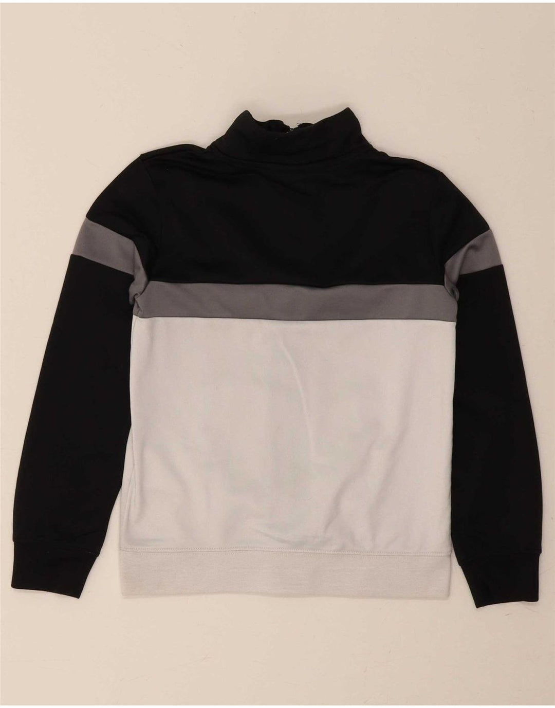 NIKE Boys Tracksuit Top Jacket 5-6 Years Medium Black Colourblock
