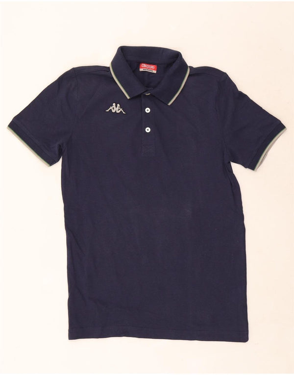 Kappa Mens Polo Shirt Medium Navy Blue Cotton