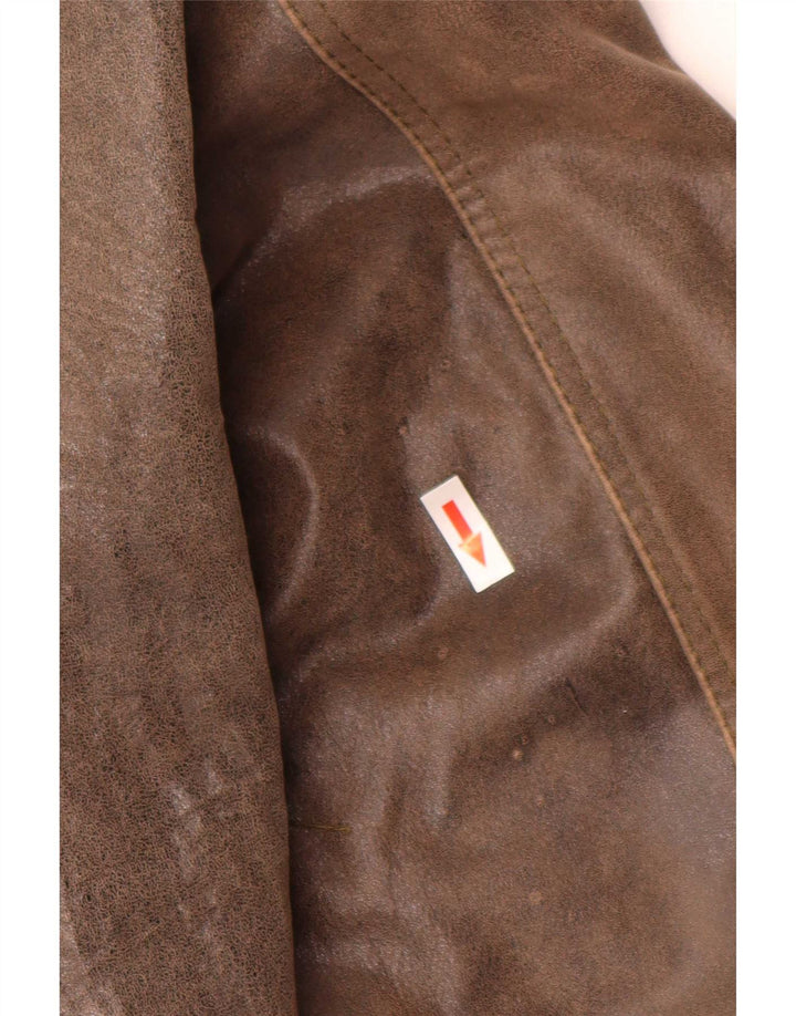 Kurtka skórzana męska Pelletteria UK 42 XL brązowa