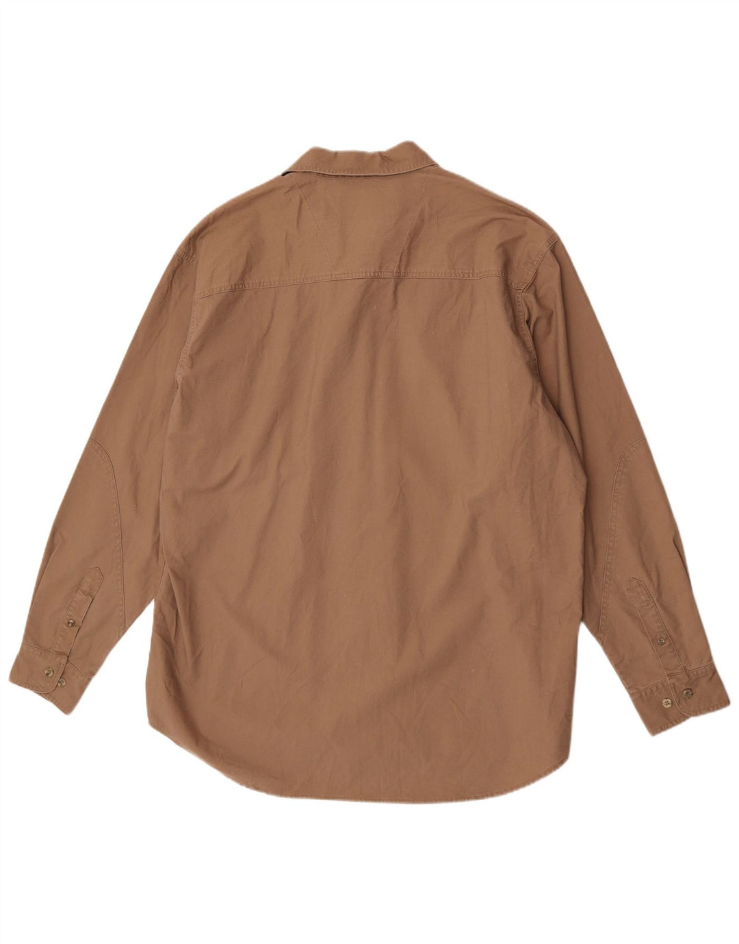 Wrangler Mens Shirt XL Brown Cotton