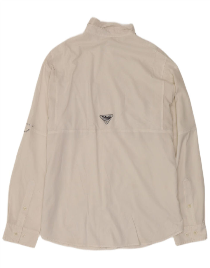 Columbia Chemise Homme Moyen Blanc Polyester