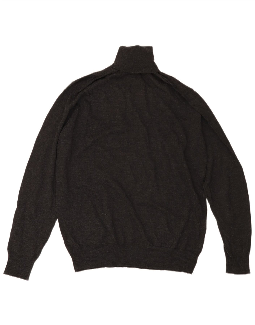 Zara Mens Roll Neck Jumper Sweater XL Black