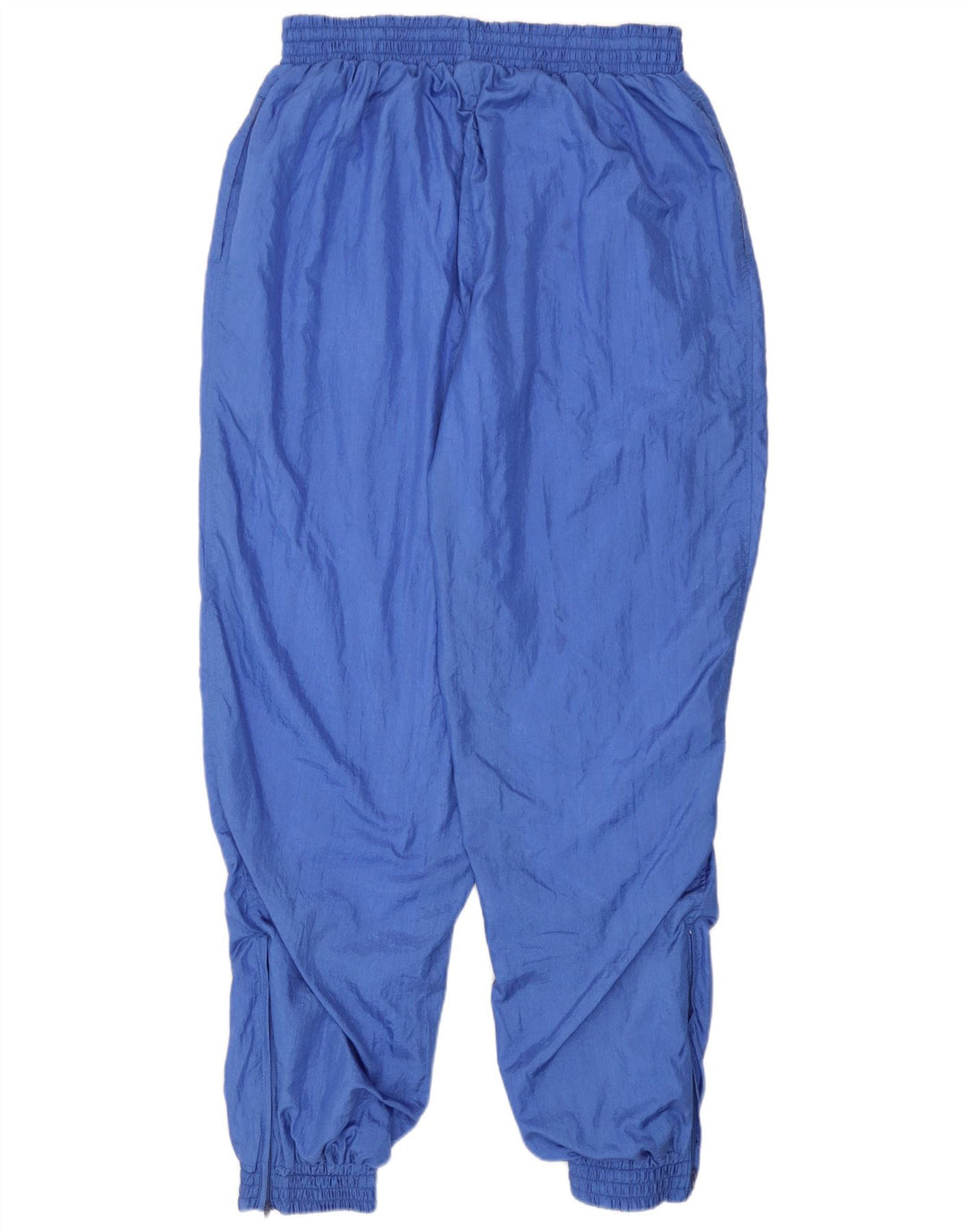 Vintage Mens Tracksuit Trousers Joggers Large Blue Polyamide