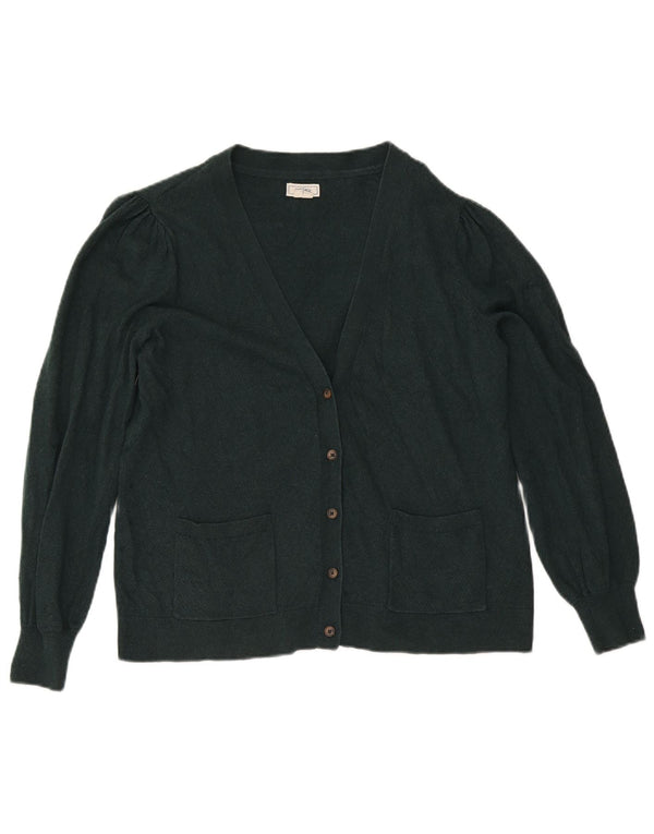 Fat Face Womens Cardigan Sweater UK 18 XL Green Cotton