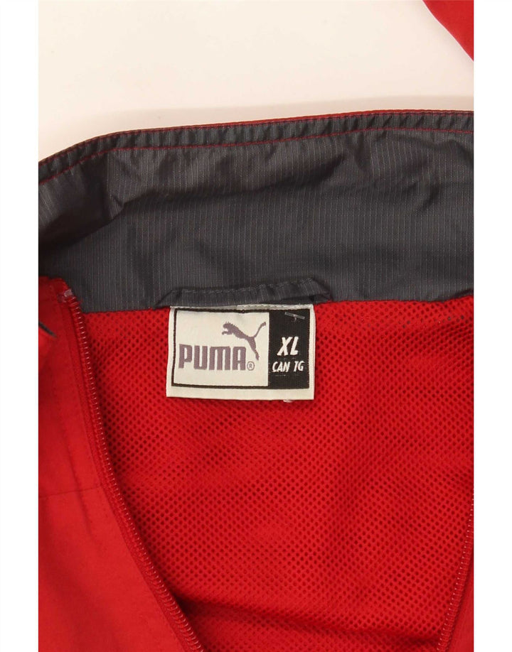 Puma Mens Tracksuit Top Jacket XL Red Colourblock