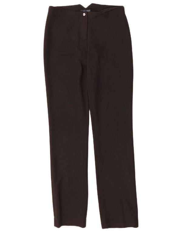 Spodnie damskie Armani Jeans Straight Chino UK 10 Small W28 L32 Czarne