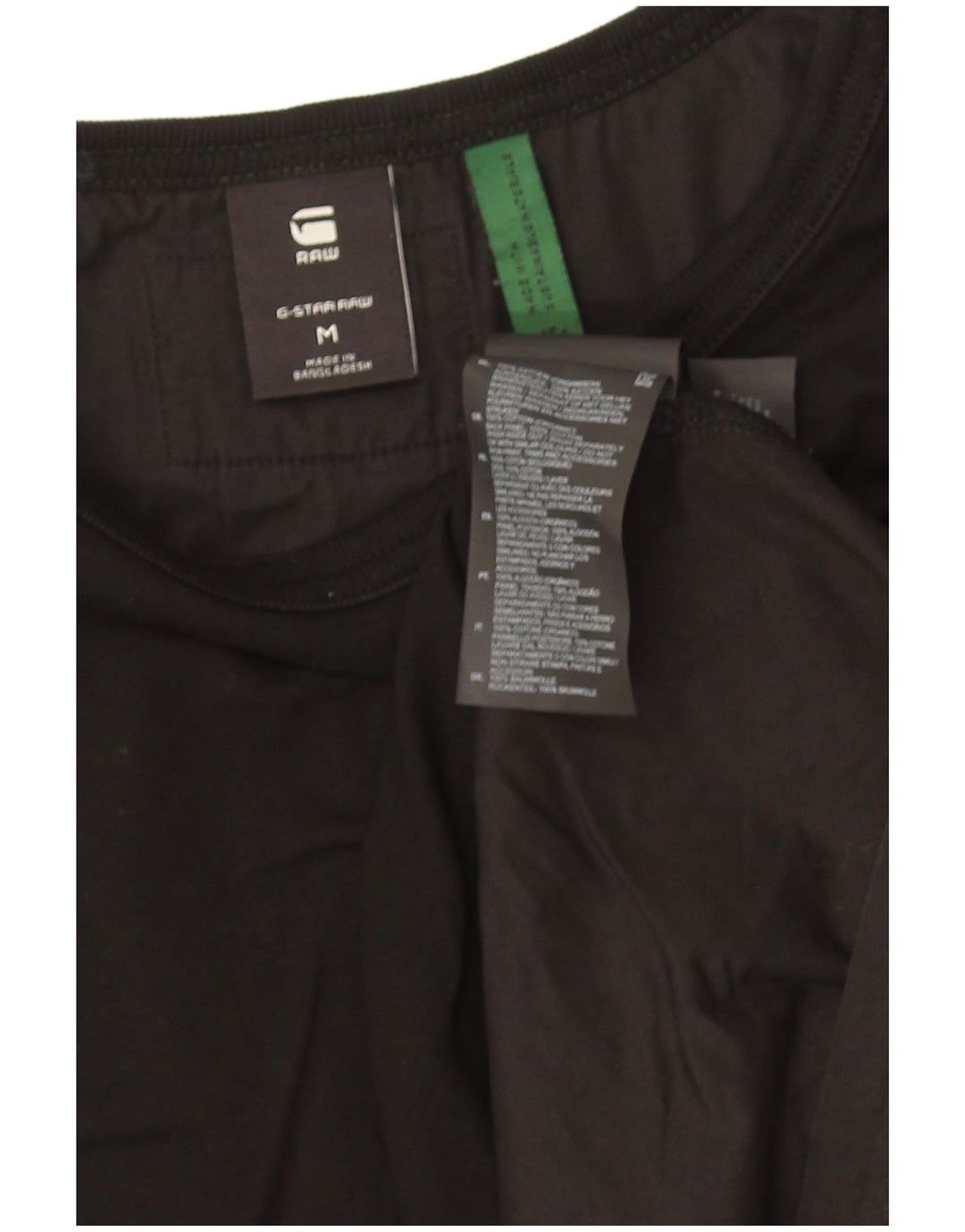 G-Star Damen Übergroßes Top Langarm UK 14 Mittelschwarze Baumwolle