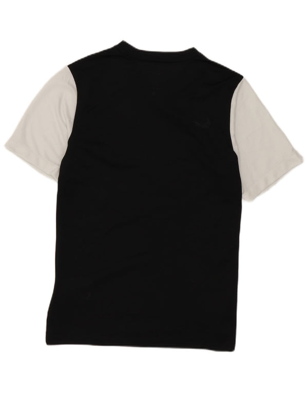 Nike Girls Dri Fit T-Shirt Top 12-13 år Stor sort farveblok