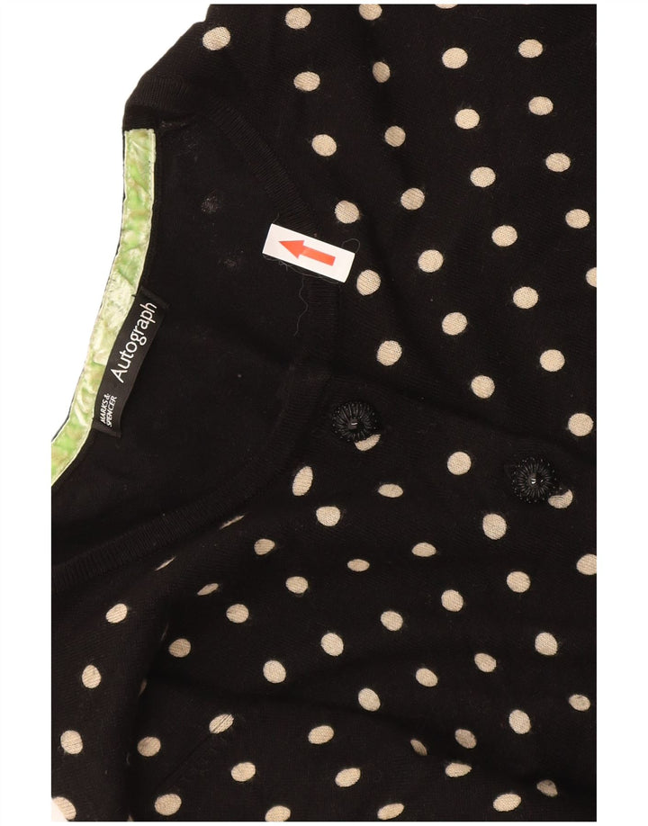Marks & Spencer Womens Autograph Cardigan Sweater UK 14 Medium Black