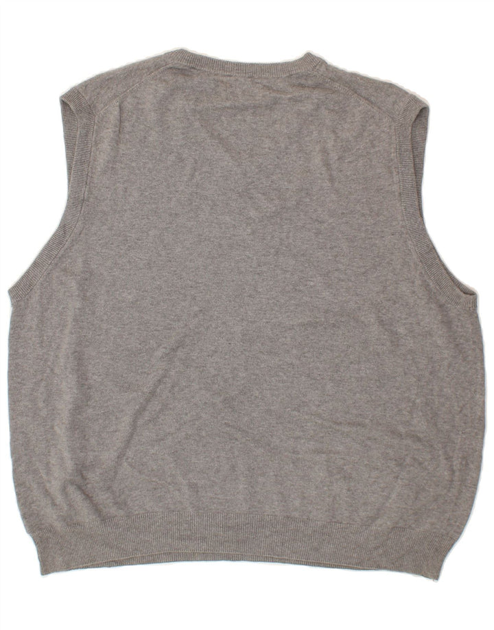 CHAPS Mens Vest Tank Top 2XL Grey Cotton Vintage Chaps and Second-Hand Chaps from Messina Hembry 