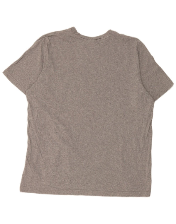 Adidas Męska koszulka graficzna Top XL Szara, nakrapiana bawełna