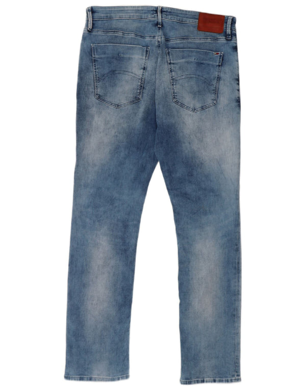 Tommy Hilfiger Uomo Scanton Slim Jeans W36 L31 Blu Cotone
