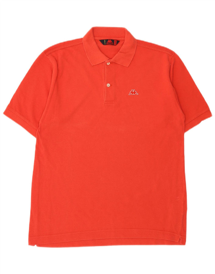 Polo Kappa Uomo Cotone Arancione Medio