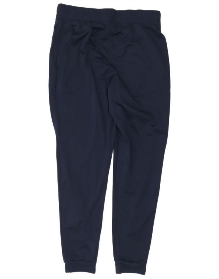 Asics Mens Tracksuit Trousers Joggers Large Navy Blue Polyester