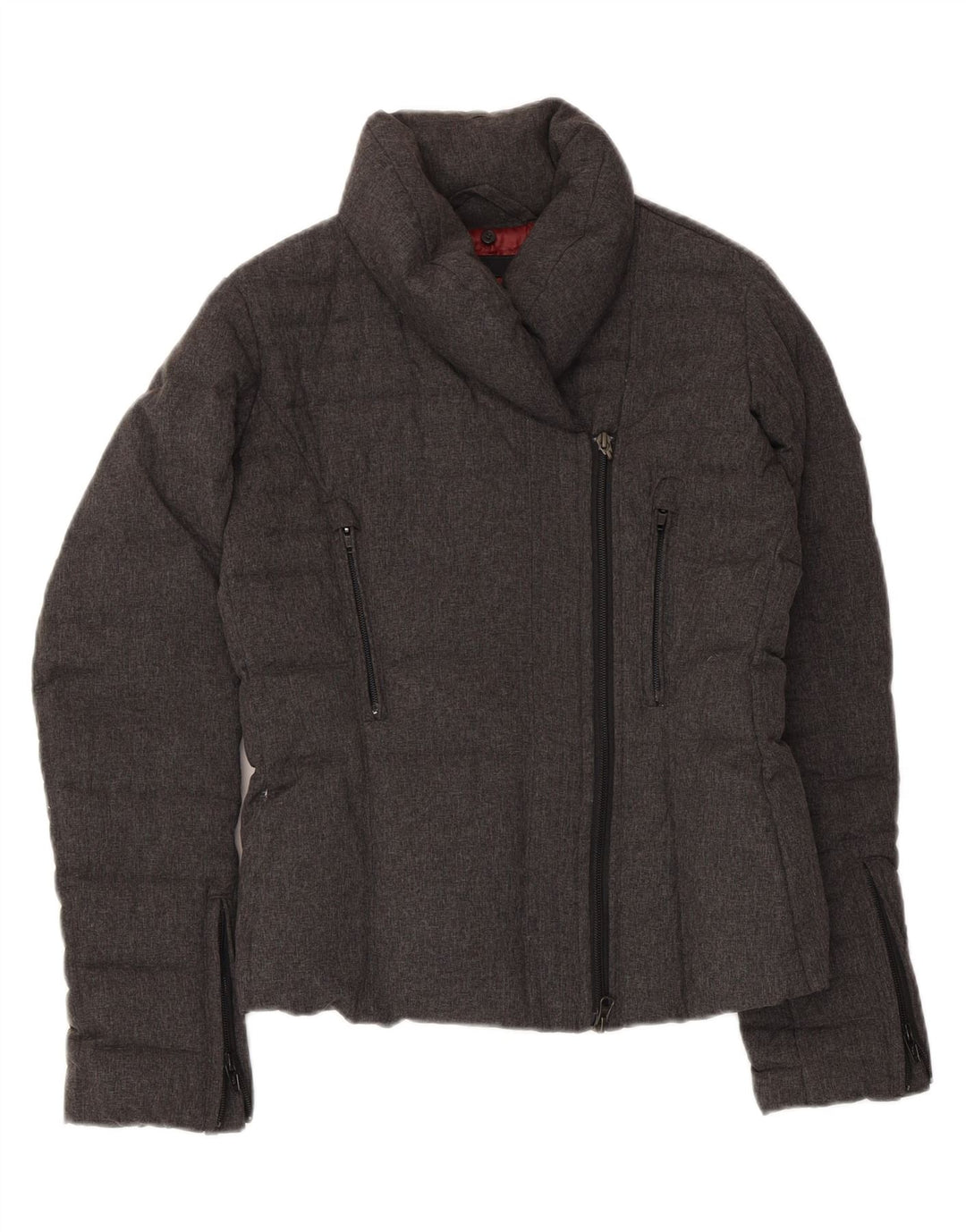 Bomboogie Womens Padded Jacket UK 10 Small Grey Nylon