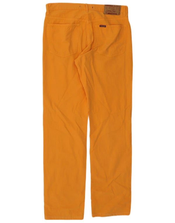 Pantaloni casual dritti da uomo Carrera IT 50 Large W34 L33 Cotone arancione