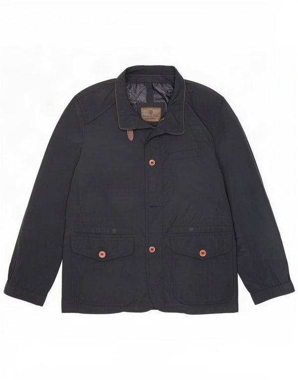 Massimo Dutti Chaqueta utilitaria para hombre UK 40 Large Poliéster azul marino