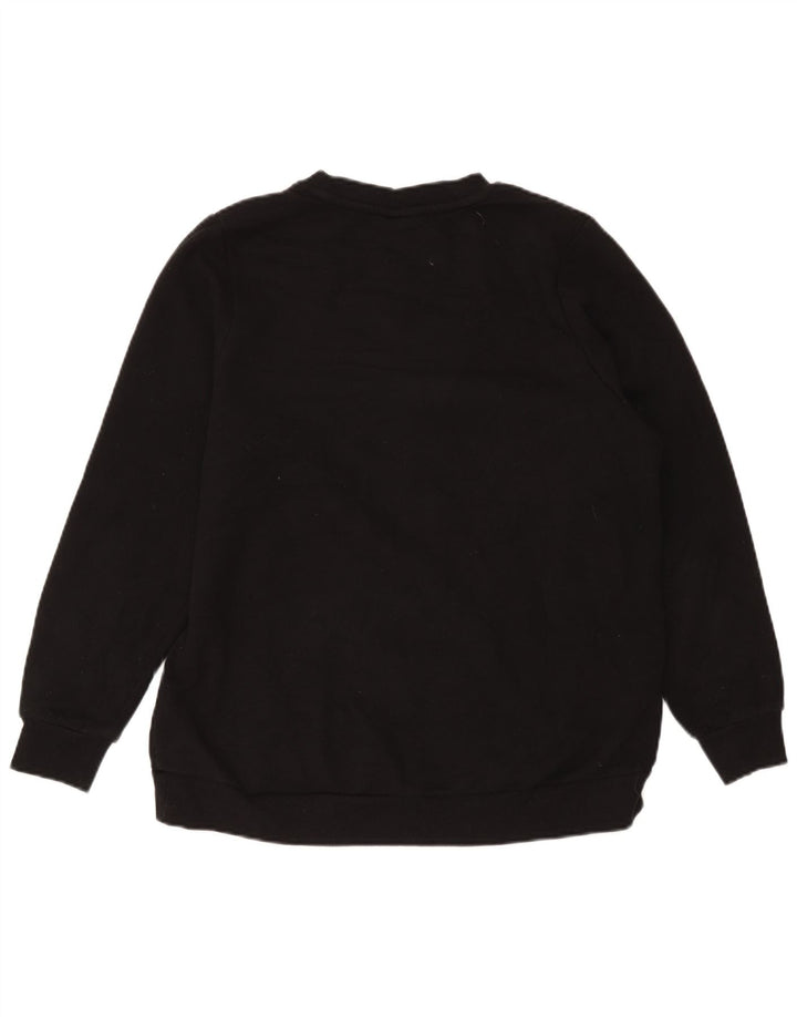 Fila Womens Sweatshirt Jumper UK 14 Large Black Cotton