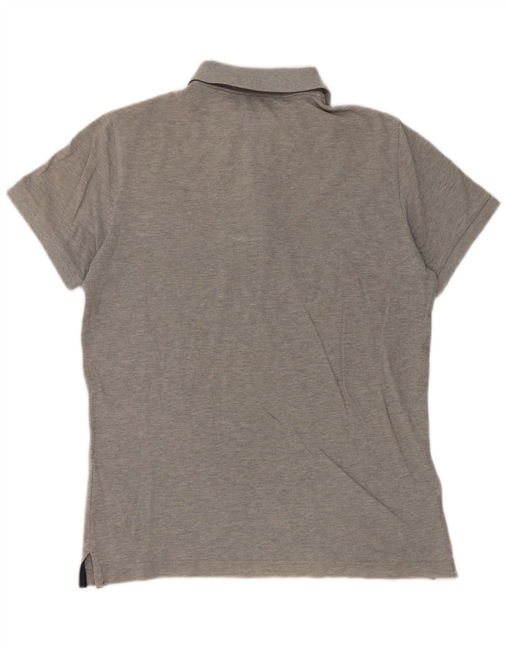 Polo da uomo Henry Cottons in cotone grigio medio