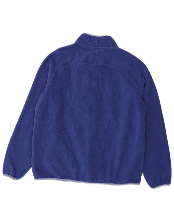Marks & Spencer Damen Fleecejacke UK 16 Large Blau Polyester