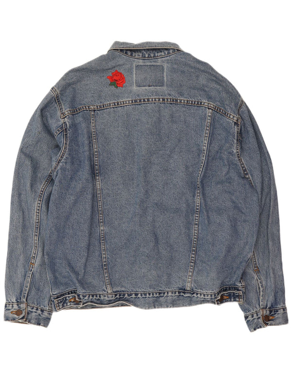 Levi's Herre denimjakke UK 40 Large Blue Cotton