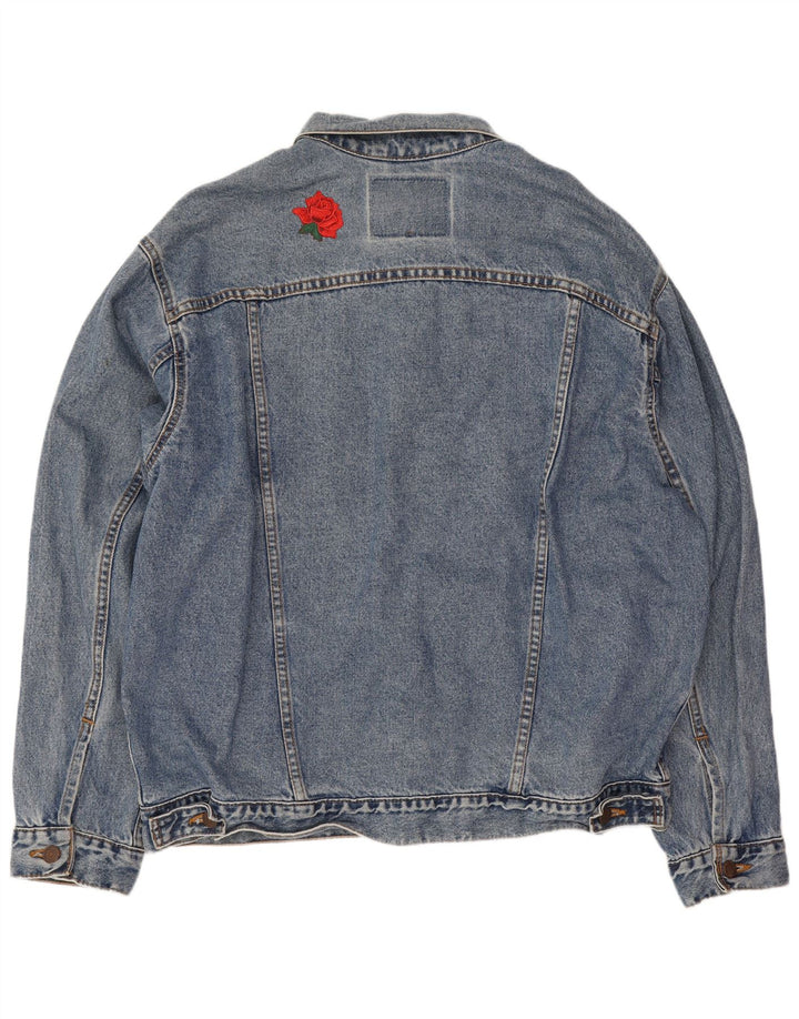 Levi's Herre denimjakke UK 40 Large Blue Cotton