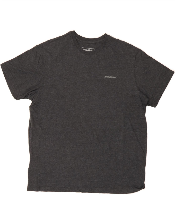 EDDIE BAUER Mens T-Shirt Top XL Grey Cotton Vintage Eddie Bauer and Second-Hand Eddie Bauer from Messina Hembry 