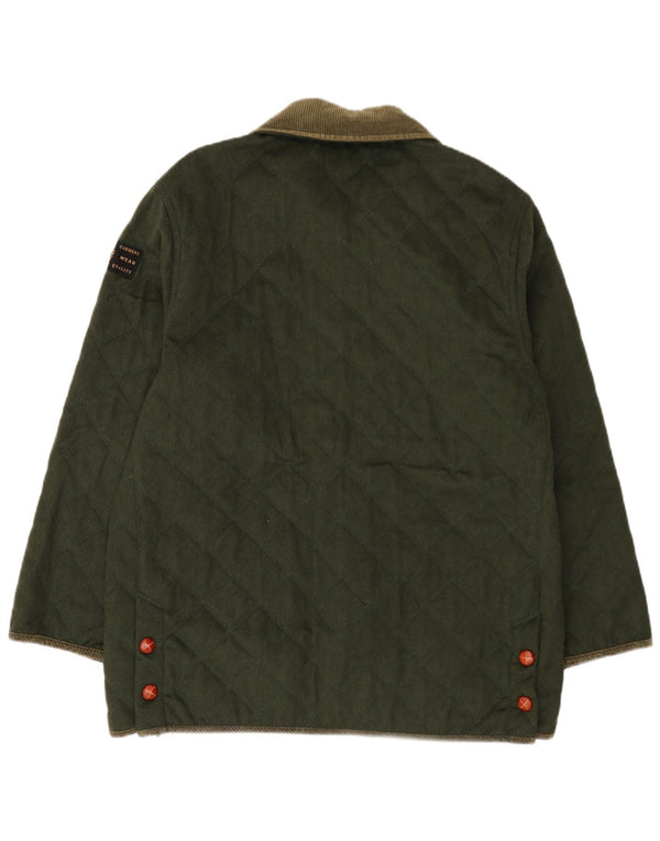 St. Germain Herre quiltet jakke IT 52 XL Khaki Colourblock Uld