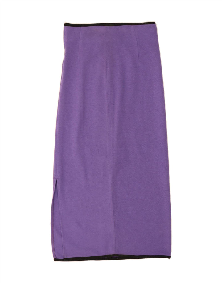 VINTAGE Womens Maxi Skirt IT 44 Medium W26 Purple Vintage Vintage and Second-Hand Vintage from Messina Hembry 