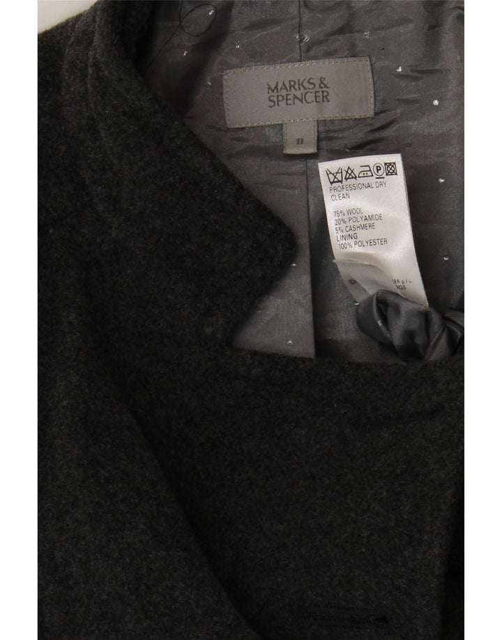 Soprabito da donna MARKS & SPENCER UK 8 piccolo in lana grigia