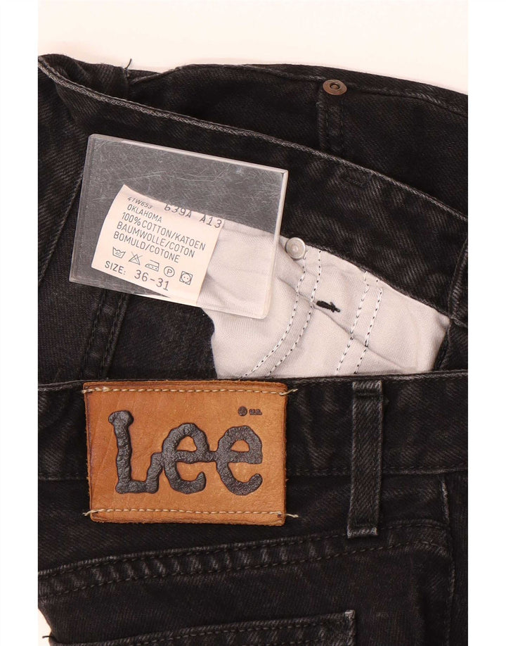 Lee Mens Tapered Jeans W36 L31 Black Cotton