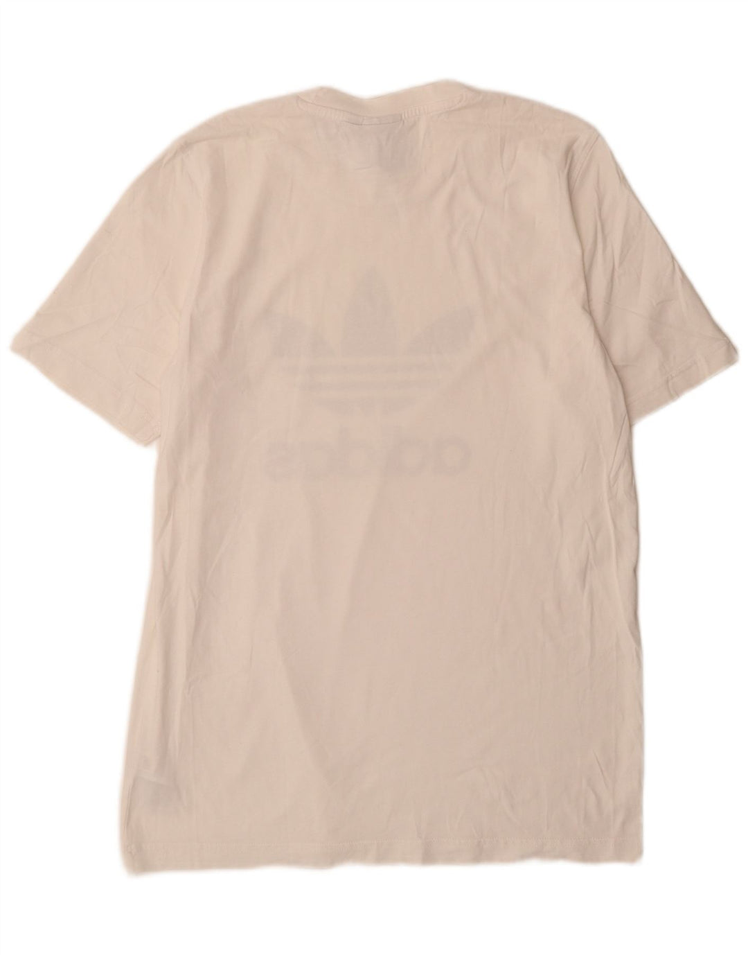 Adidas Mens Graphic T-Shirt Top Medium White Cotton