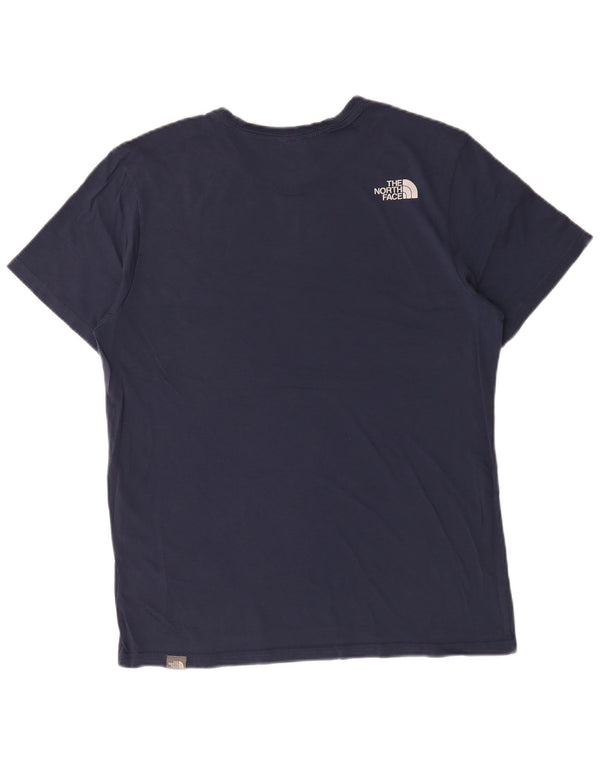 Ανδρικό γραφικό T-Shirt North Face Top Medium Navy Blue από βαμβάκι