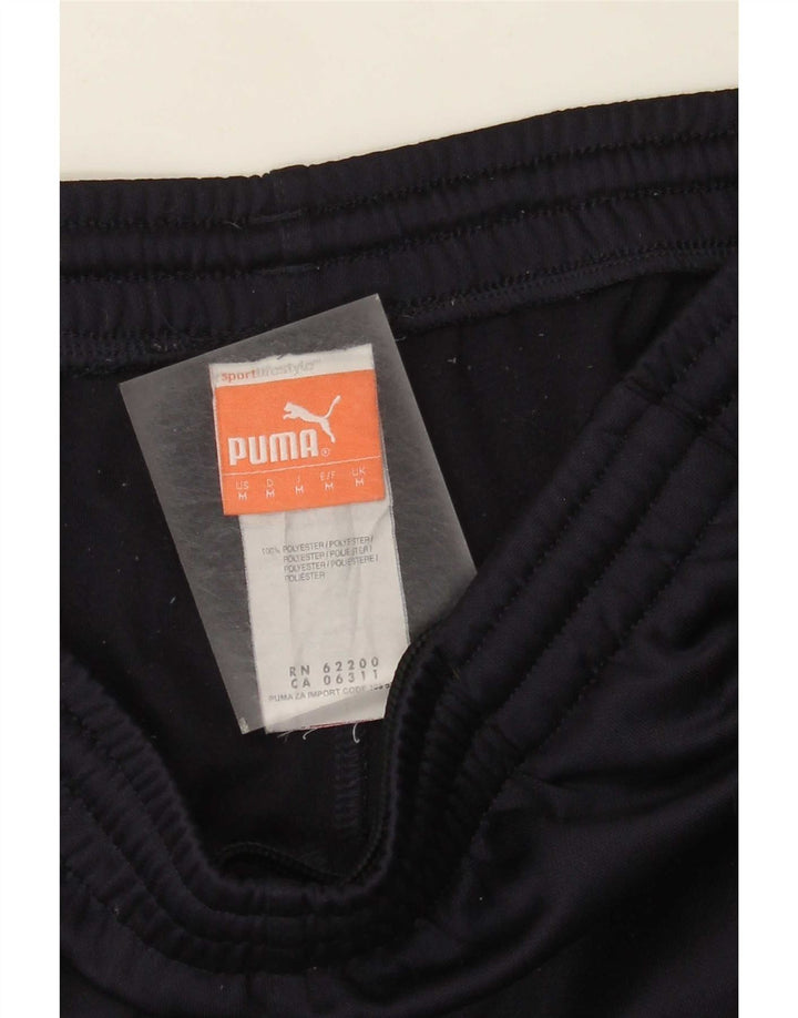 Pantaloni da tuta da uomo Puma Medium in poliestere blu navy